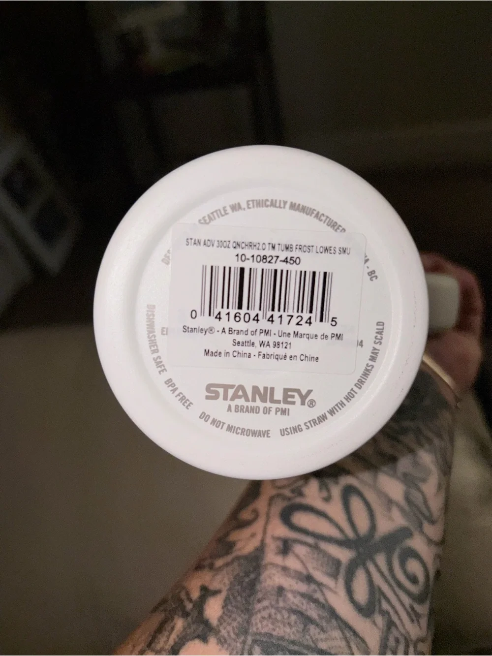 Stanley Bottle Bottom Label